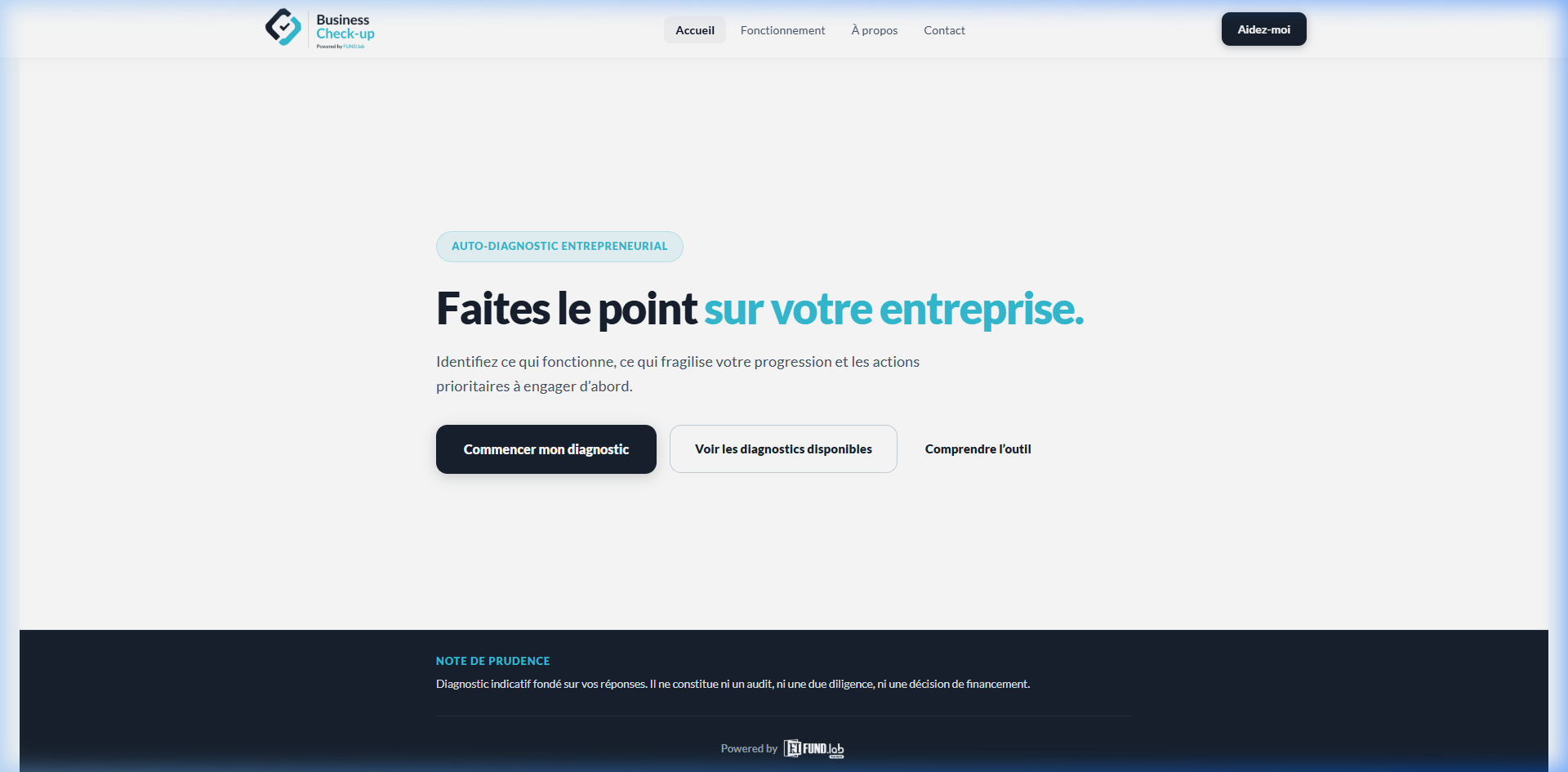 Business Check-up Screenshot